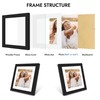 Hongkee 8x8 Picture Frame with Glass, Display Pictures 6x6 with