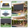 BELLE DURA 90% Outdoor Sun Shade Cloth, 6'×8' Pergola Shade