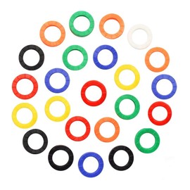 Key Tags Pack of 32 Colourful Key Caps Key Caps Key Caps for Key Heads Home Office Hotel Rubber Round