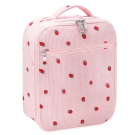 Difistik Lunch Bags for Women, Ladies Lunch Cool Bag, Reusable Insulated Leakproof Lunch Box Tote Bag, Girls Pack Lunch Bag, for Kids Adult Lunch Box Bag for Work Picnic (Pink)