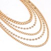 Punk Multilayered Link Choker Necklace layered Gold Disc Chain Necklace