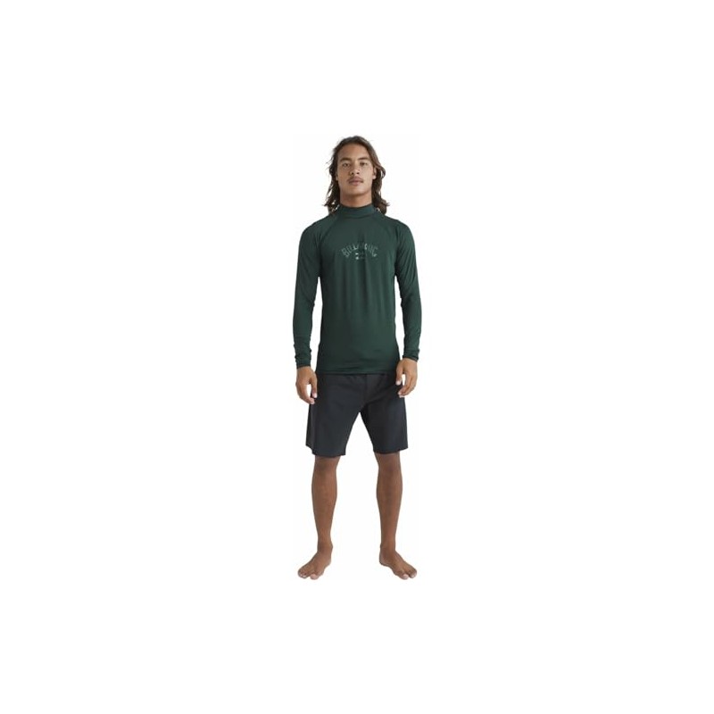 BILLABONG Mens Arch Wave UV50 Long Sleeve Rash Vest Top