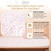 Mozah Baby Crib Sheets for Boys Girls, Fitted Crib Sheet