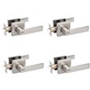 Probrico 4 Pack Square Door Lever Privacy Door Lock Handleset