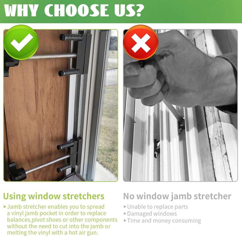 AUTOVIC Window Tool Jamb Stretcher Set for Vinyl Jamb Stretcher