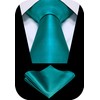 TIE G - Juego de corbata formal de satén sólido