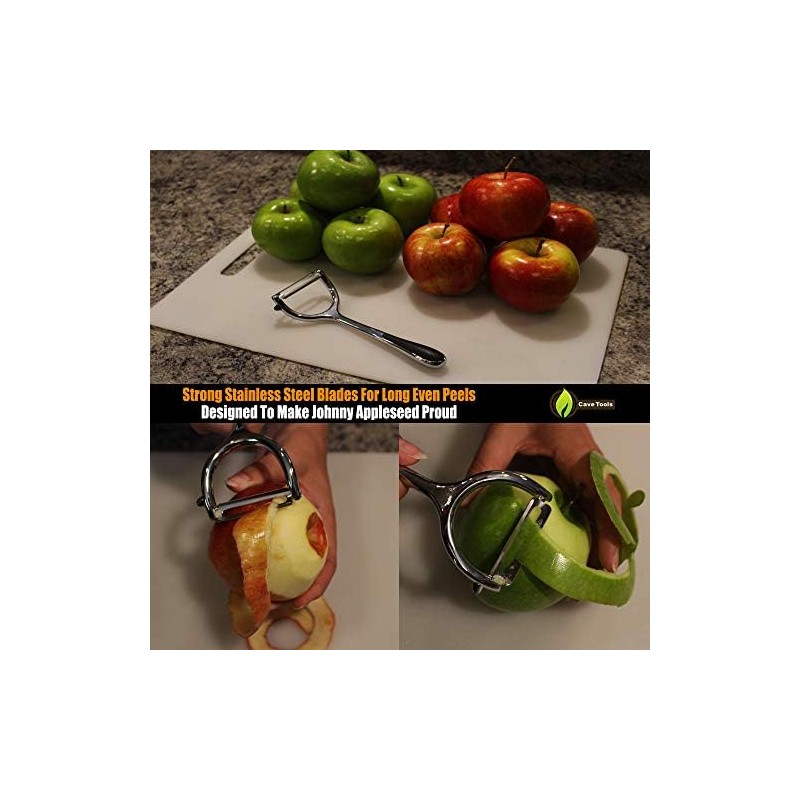 Cave Tools Vegetable Y Peeler Julienne Swivel Slicer With Potato