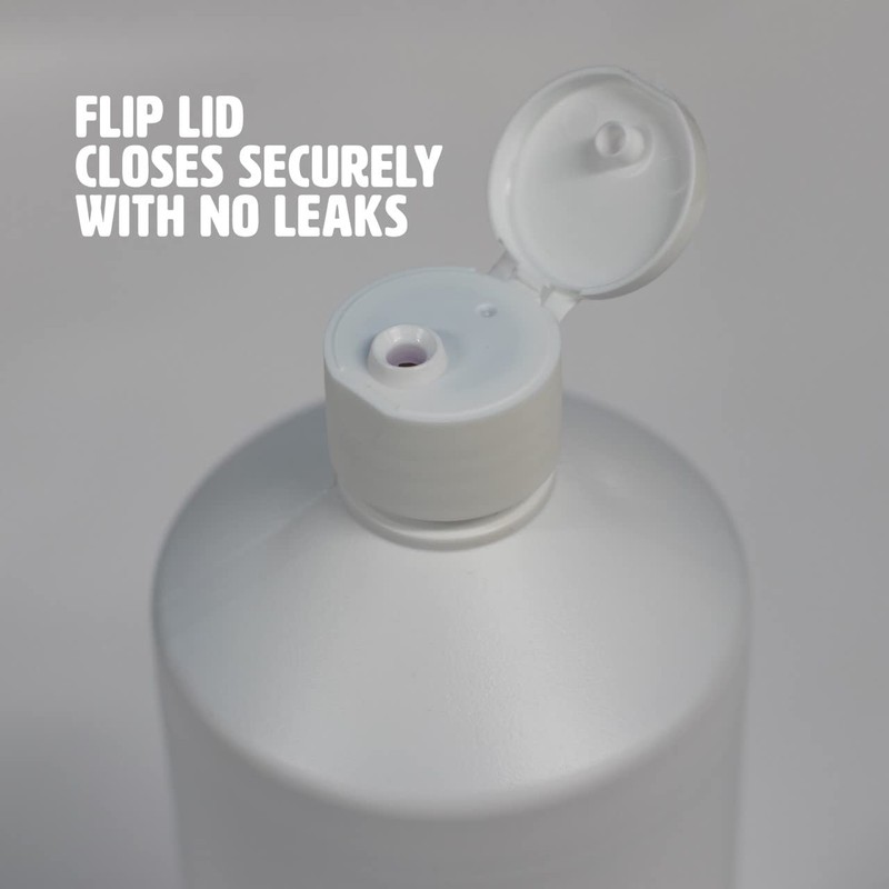 Palm Safe 2pcs 1 Litre HDPE Durable Plastic Bottles BPA