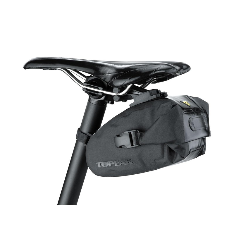Topeak Wedge Drybag with Fixer (Black, 5.9x3.5x3.5-Inch, Small)