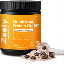 Metabolic Protein Coffee - 100% Arabica with L-Carnitine & Chromium - Metabolism & Energy Support, Sugar-Free, 22 Servings
