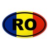 CafePress Romania Flag Sticker Oval Car Bumper Sticker