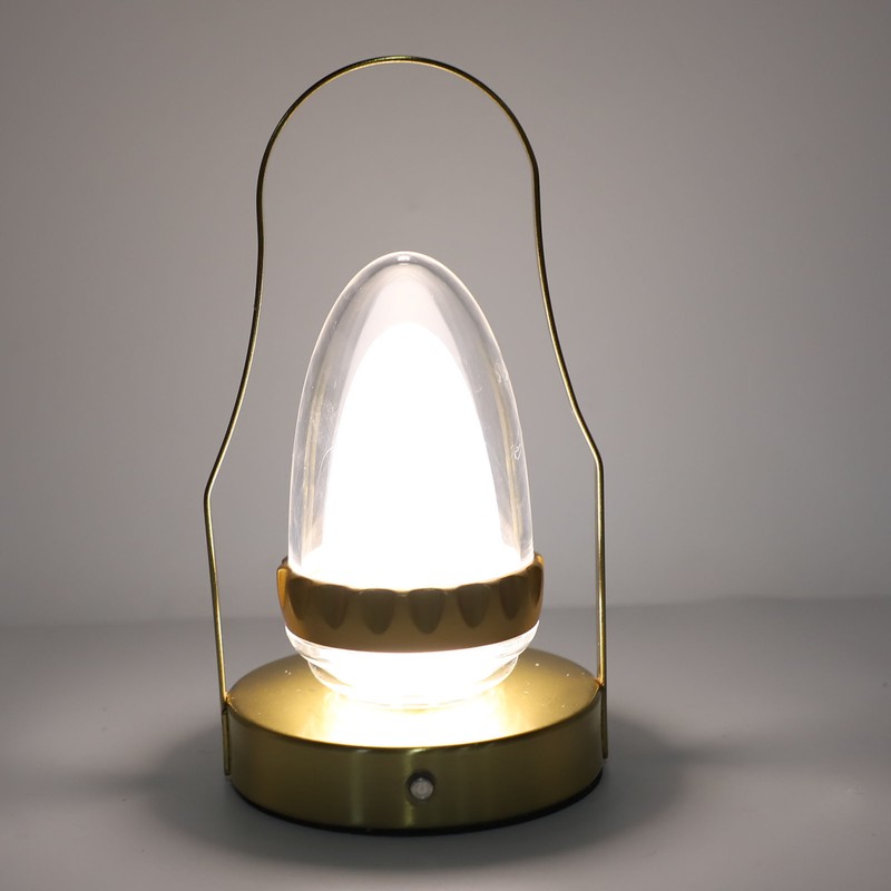 LED Cordless Lantern Table Lamp 3 Modes Touch Control Stepless