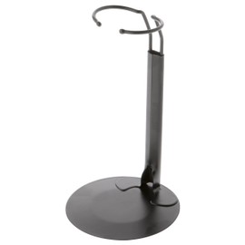 Plymor DSP-60B Black Adjustable Doll Stand, fits 10, 11, 12, 13, and 14 inch Dolls or Action Figures, Waist is 2 to 2.5 inches Wide, 5.5 to 7 inches Around, Pack of 2