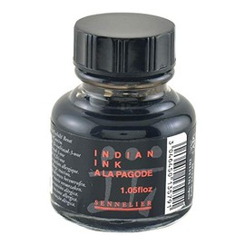 Sennelier Black China Ink 30ml Bottle