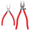 2Pcs Glass Cutting Running Pliers Stained Glasses Grozing Breaking Pliers