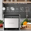 MUBENLIFE Panini Press, Electric Sandwich Press Grill, Open 180 Degrees,