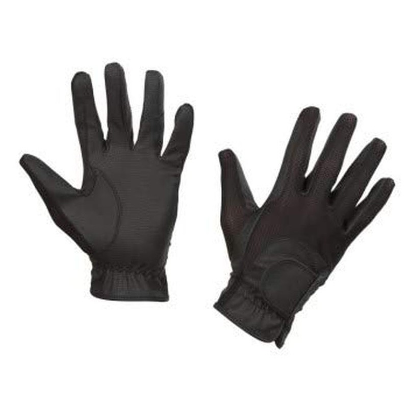 Covalliero Unisex's Summer Tech Riding Gloves-Black, Medium