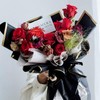 20 Bouquet Wrapping Paper and 1 Roll Ribbon, Waterproof Packaging