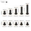 PATIKIL 100 Set Hex Chicago Screws Assorted Kit with Hex