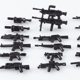 VICVIK Weapons Pack Military Weapons Accessories WWII Soldier Model Toys Military Equipment Battle Blocks Bricks Children's Toys, Compatible with Mini Figure Brick Toy for Boys Age 3＋