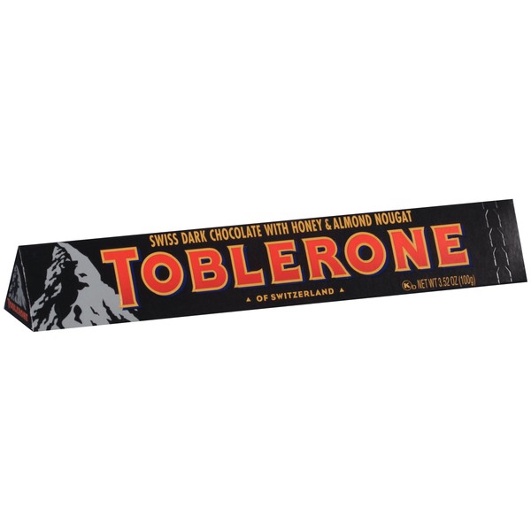Toblerone Dark Chocolate Bar, 3.52 Ounce (Pack of 12)
