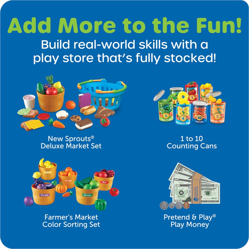 Learning Resources Pretend & Play Teaching Cash Register - Math