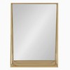 Kate and Laurel Lintz Mid-Century Mirror with Storage Shelf, 18"