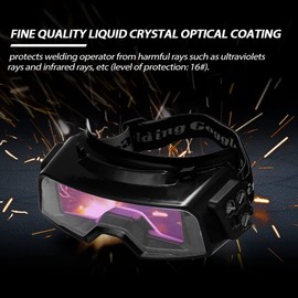 PRATYAHARA 1 Piece Automatic Darkening Welding Glasses Mask Welding Cap Professional Weld Glasses Goggles for TIG MIG