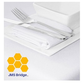 Cotton Napkins White Set of 4 - Premium Oversized Heavy Weight Cloth Napkins for Dining, Hospitality, and Special Occasions