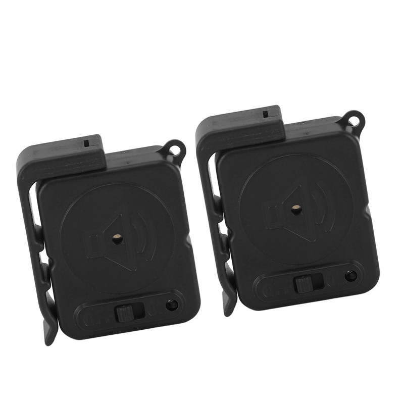 2pcs Door Handle Alarm Anti Theft Vibration Triggered Portable Door