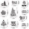 Estivaux Christmas Trees Flowers Leaves Clear Stamps for Card Making