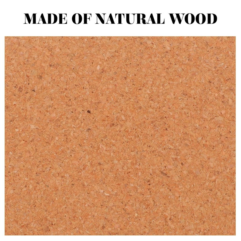 WINOMO Coasters Set of 20 Square Cork Coasters Absorbent Cup