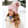 Faera Winter Hat - Warm Lined Faux Fur Bobble Hat
