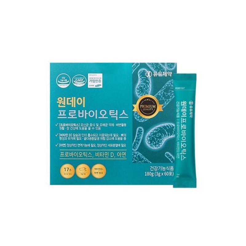 프로바이오틱스 3g x 60포 장에좋은유산균 유산균선물 Probiotics 3g x 60