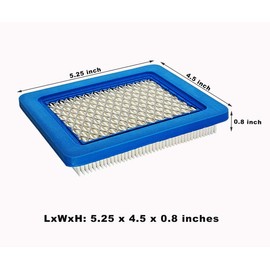 ZLKSKER Lawn Mower Air Filter Replacement for 491588S B&S 491588 493537 493537S 399959, Flat Air Purifier (5)