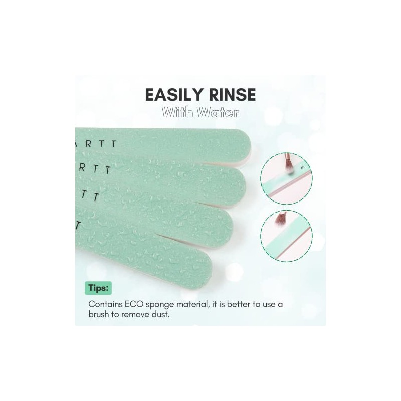 MAKARTT 10pcs Fine Nail Buffer File Polisher Smooth and Shiny
