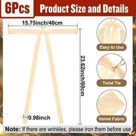 6 Pcs Creamy White Velvet Christmas Swag Bows 23.5x15.5 Inch, Rustic Large Velvet Christmas Staircase Wreath Bow, Pre-Tied Vintage Tree Topper Ribbon Bow for Outdoor Door Garland Wall Home Decorations