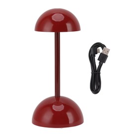 Kids Reading Light Stepless Dimming 3 Color Mode USB Charge Simple Style Kids Desk Lamp for Family Office School Red