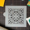 Scroll Tile Stencil