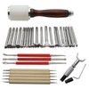 20pcs Leather Carving Leather Stamping Working Saddle Making Tools Set