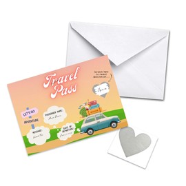 3 Pack DIY Surprise Holiday Travel Ticket Card Create Your Own Surprise Getaway Card: Scratch to Discover Your Hidden Holiday Destination! Ideal for Valentine's Day, Birthdays, and Anniversaries