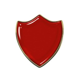 Capricornone Plain Red Shield Badge