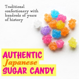 Konpeito, Japanese Star Candy, Assorted Colors & Flavors, Made in Japan,1.1lb (500g)