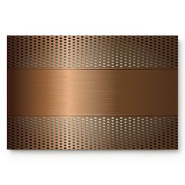 Women Trend Indoor Doormat Front Door Mat, Copper Metal Mesh Texture Pattern Welcome Mat Entrance Door Mat Non-Slip Floor Mat, Soft and Low Profile (20" x 31.5")