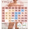 YHGV Strapless Bras for Women-Push-Up Non-Slip Bandeau Bra,Seamless Wirefree Padded