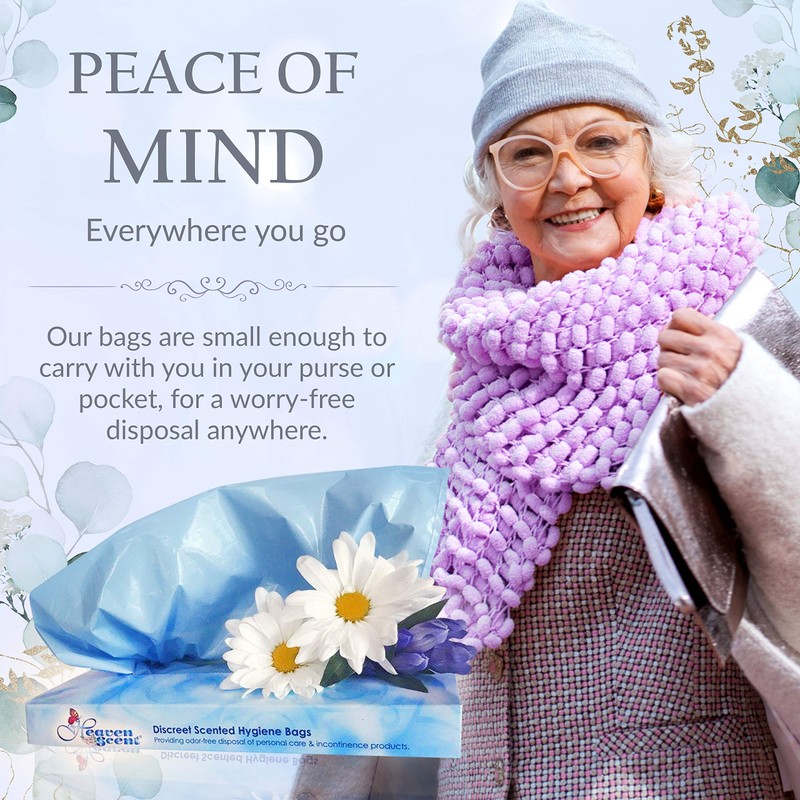 Heaven Scent Hygiene Bags 1.5MIL ULTRA-THICK Discreet Waste Disposal |