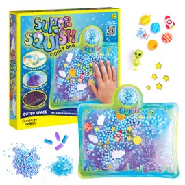 Creativity for Kids Super Squish Fidget Bag: Outer Space - DIY Craft Kits for Boys and Girls, Sensory Toys, Galaxy Slime Space Toys and Gifts for Kids (Ages 6+)