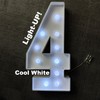 2.4FT/28.74in Marquee Light up Numbers Marquee with White Lights for