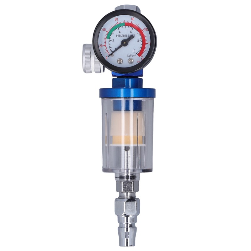 Spray Gun Air Regulator Aluminum Alloy Plastic In Line Water