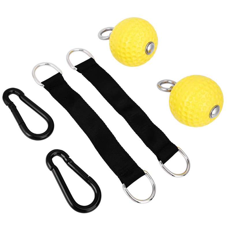 Yellow Pull Up Arm Strength Training Hanging Ball Gym Exercise